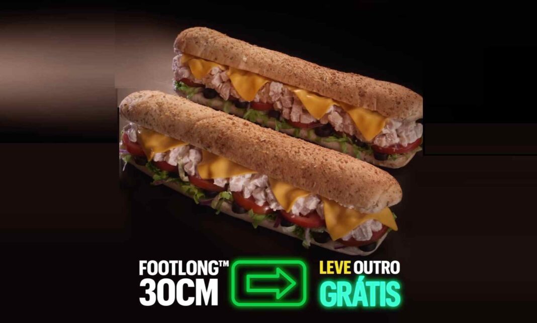 Subway Black Friday com Footlong em Dobro Grátis