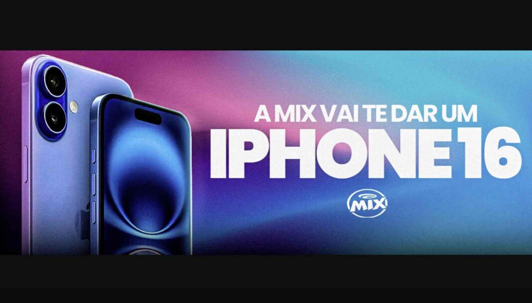 Na campanha da Radio Mix você pode começar o ano com um iPhone 16