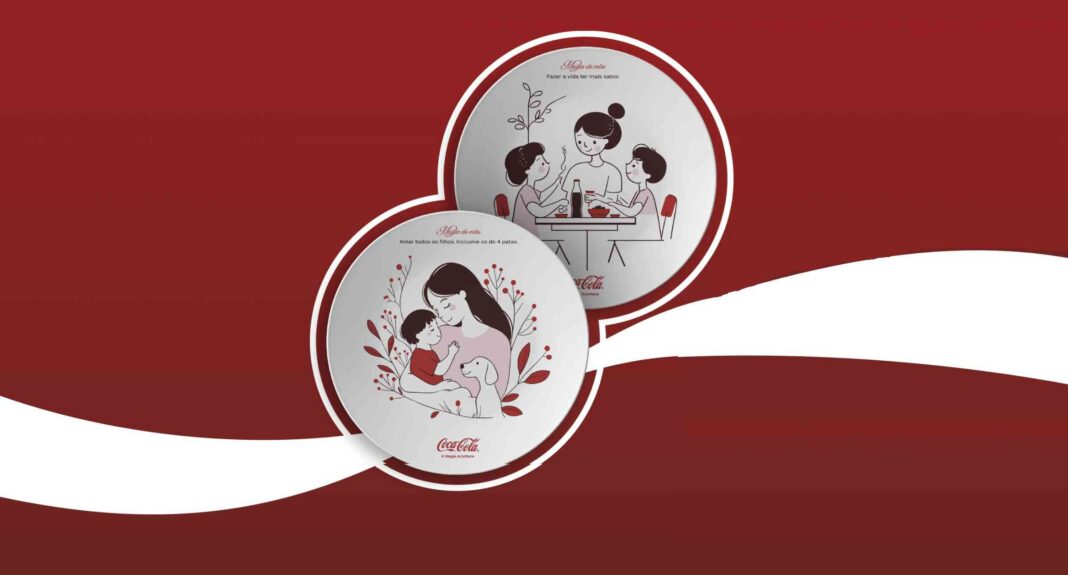 A Coca-Cola celebra o Dia das Mães com uma ação especial, oferecendo 12 mil pratos decorativos exclusivos.