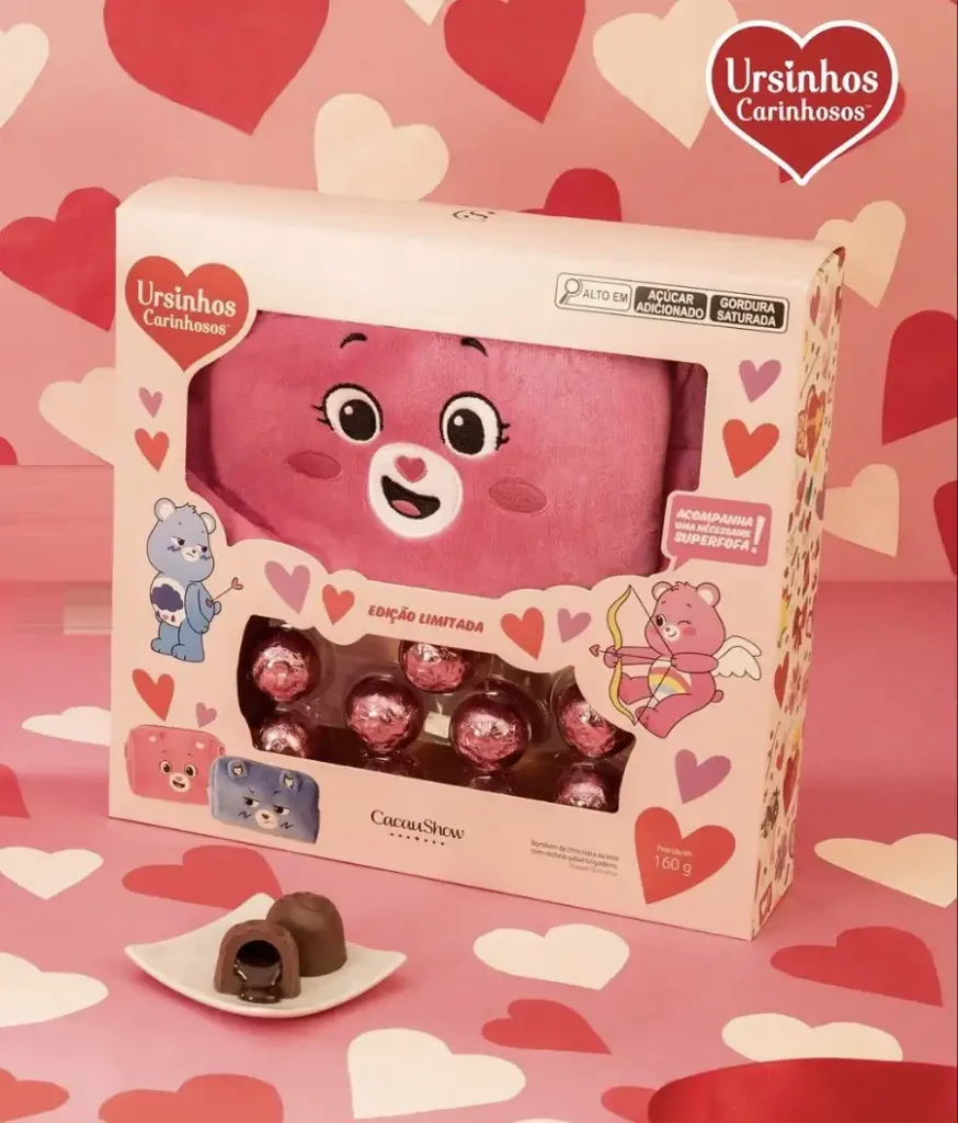 Necessaire da Cacau Show Ursinhos Carinhosos
