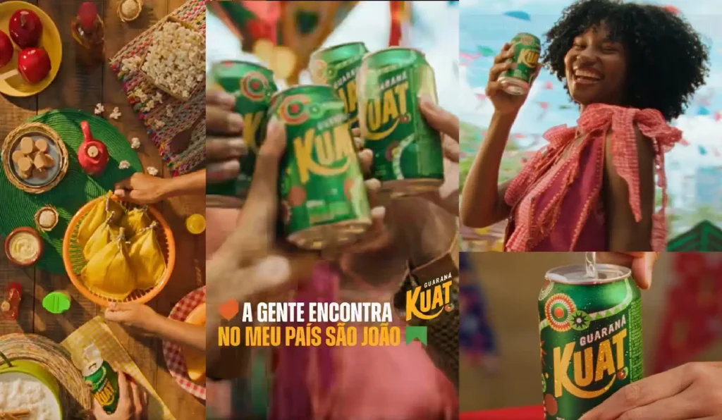 Campanha promocional da Kuat nas redes "A gente se encontra no meu país São joão".
