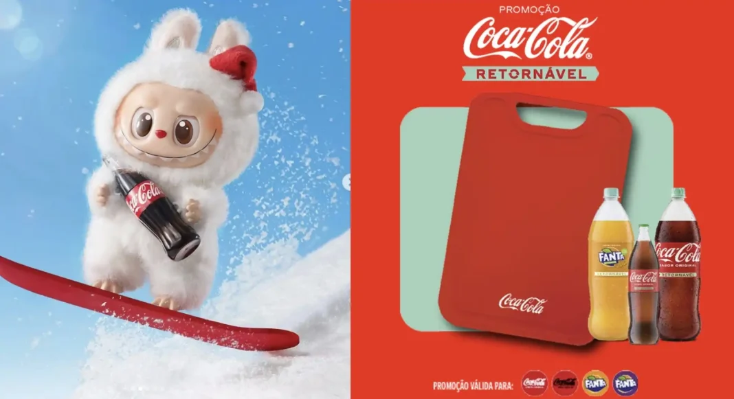 Banner de promoção da Coca-Cola Retornável.